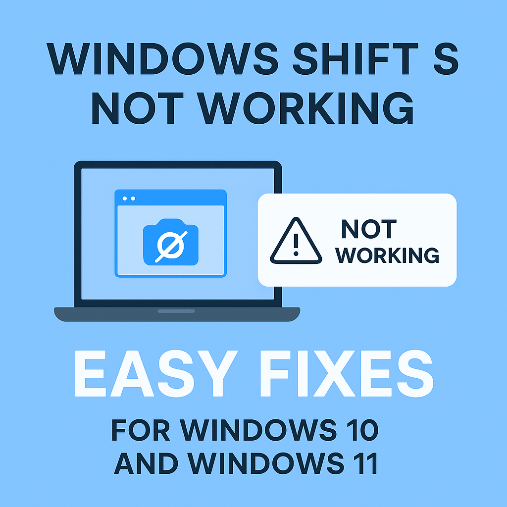 Windows Shift S Not Working