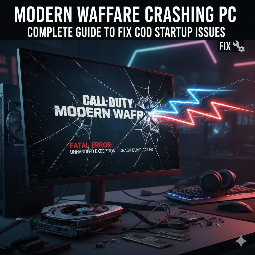 Modern Warfare Crashing PC – Complete Guide to Fix COD Crashing on Startup create feature image