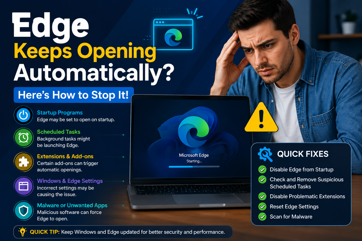 Edge Keeps Opening Automatically